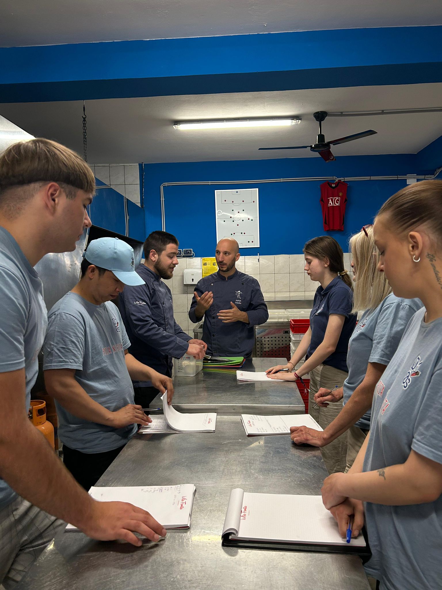 Kitchen training at Pag Pizza Academy
