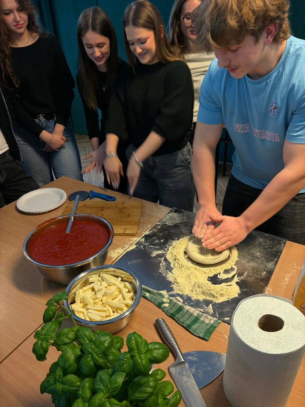Pizza workshop at school